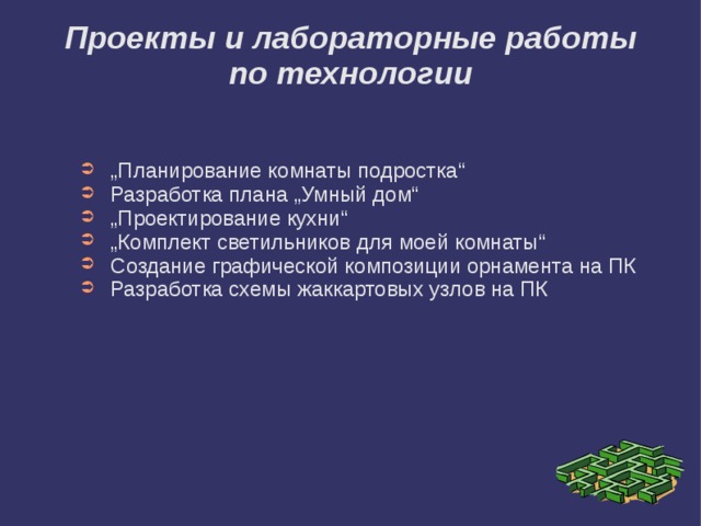 Проект по технологии 6 класс комната подростка