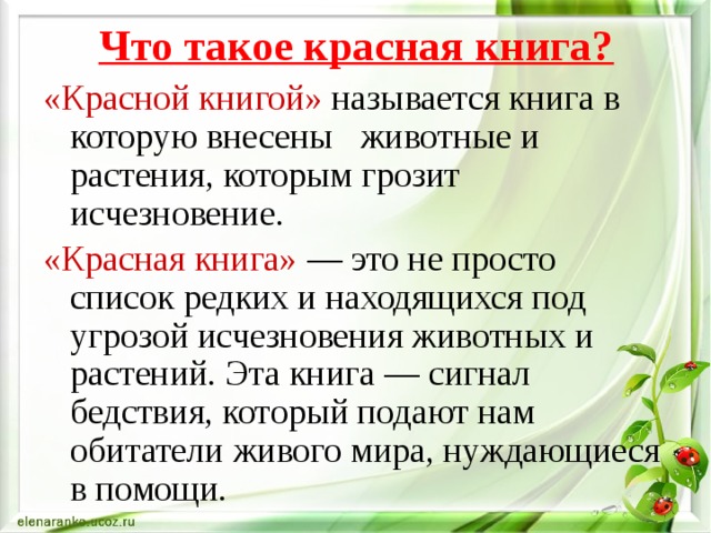 Красная книга это