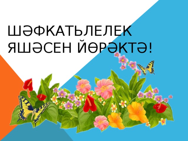 Шәфкатьлелек яшәсен йөрәктә!