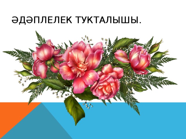 Әдәплелек тукталышы.