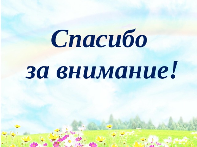 Спасибо  за внимание! 