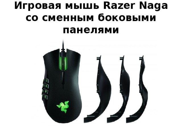 Игровая мышь Razer Naga со сменным боковыми панелями 