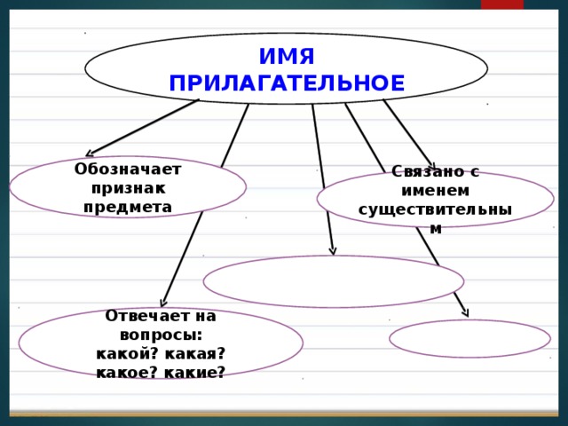 Прилагательное обозначает предмет