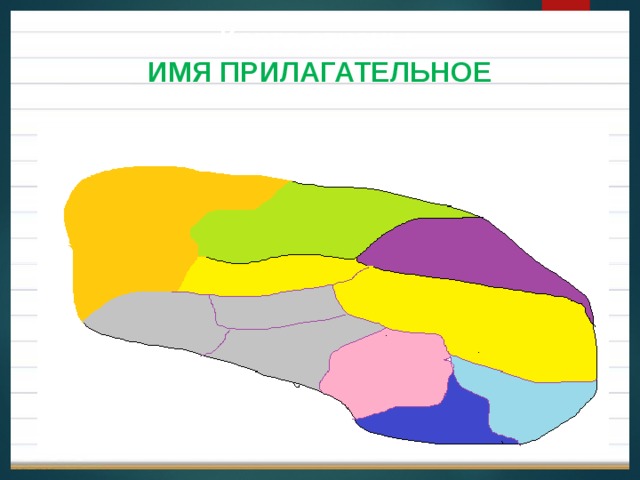 Карта страны ИМЯ ПРИЛАГАТЕЛЬНОЕ 