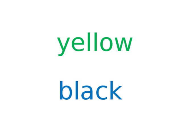 yellow black  