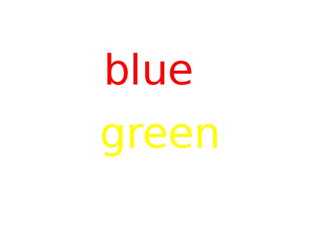 blue green  