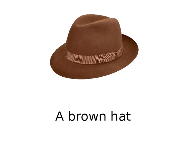 A brown hat  