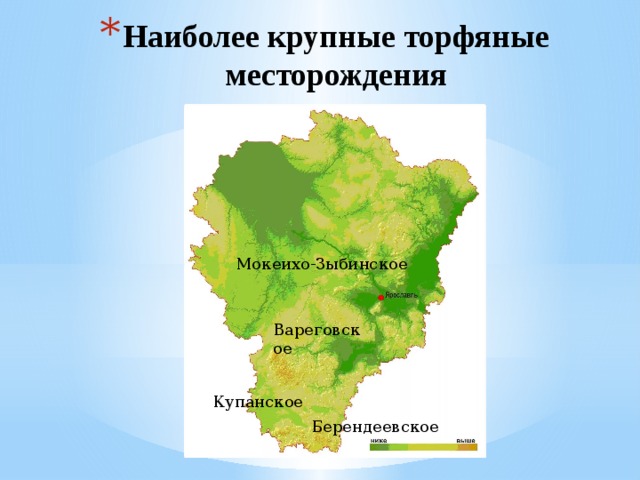 Карта полезных ископаемых ярославской области