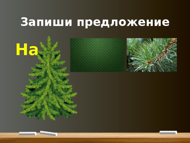 Запиши предложение На 