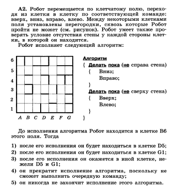 Запишите линейный алгоритм исполняя который робот нарисует на клетчатом поле следующий узор 8 класс