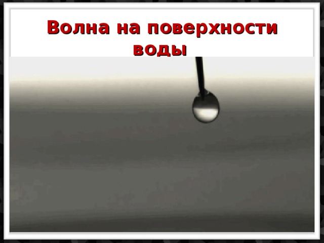 Волна на поверхности воды  