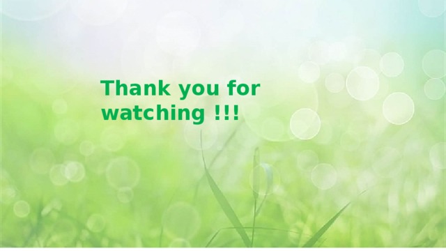 Thank you for watching !!! 