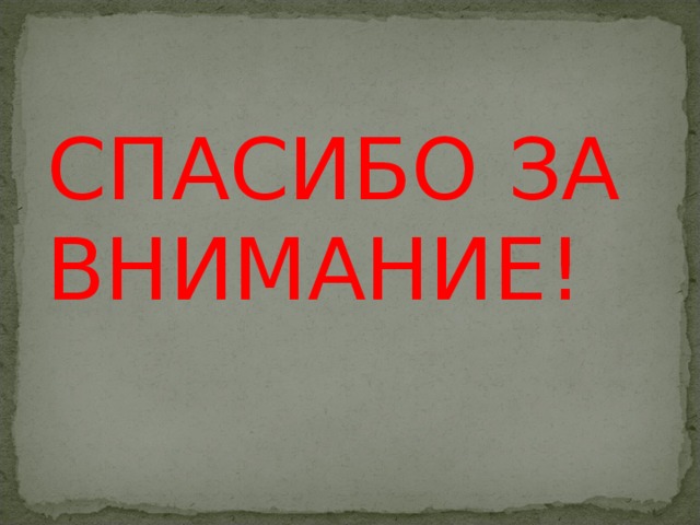 СПАСИБО ЗА ВНИМАНИЕ! 