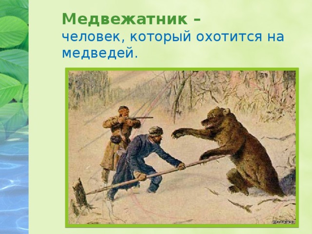 Медвежатник это 2 класс