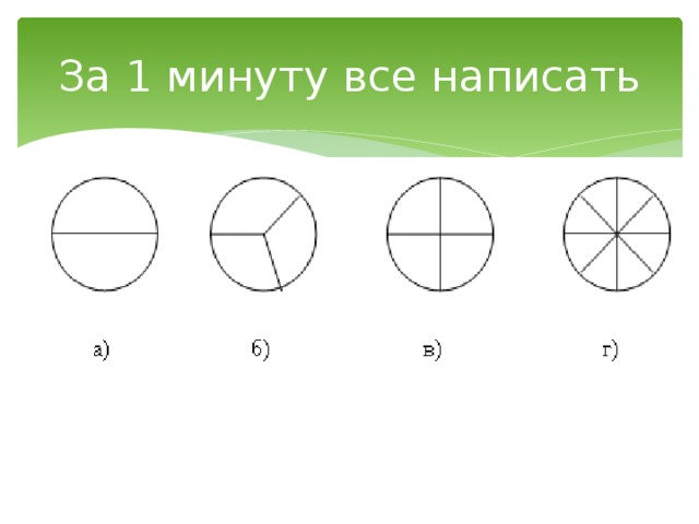 За 1 минуту все написать 