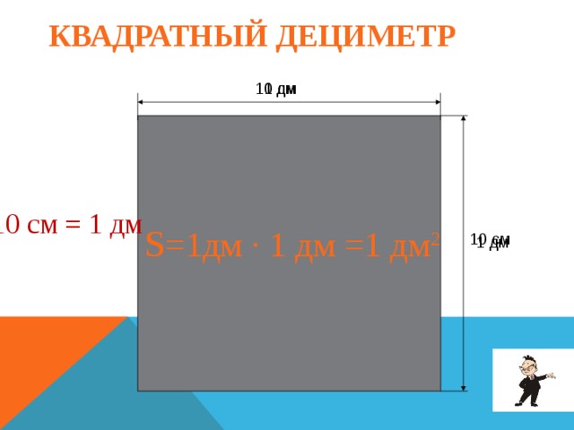 3 класс школа россии презентация квадратный дециметр