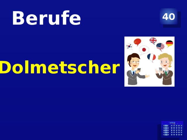 Berufe 40 Dolmetscher