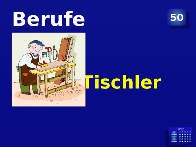 Berufe 50 Tischler