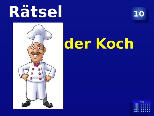 10 Rätsel der Koch
