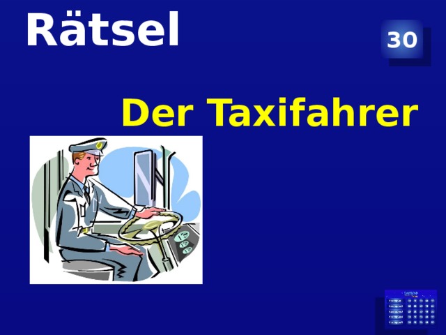 30 Rätsel Der Taxifahrer