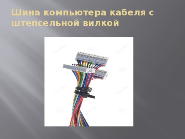 Шина компьютера кабеля с штепсельной вилкой 