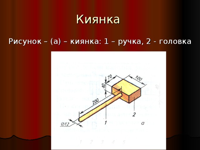 Сборочный чертеж киянки