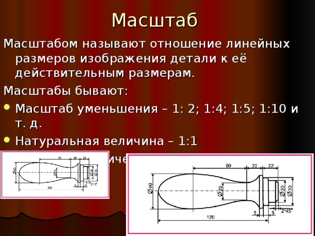 Отношение размеров изображения к размерам предмета. Масштаб уменьшения чертежа. Масштабные Размеры. Линейный размер детали. Отношение линейных размеров.