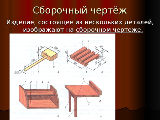 Чертежом называется документ состоящий из изображения