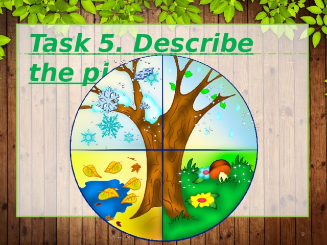  Task 5. Describe the picture  