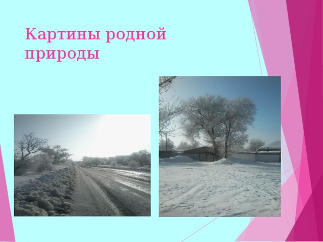 Картины родной природы  