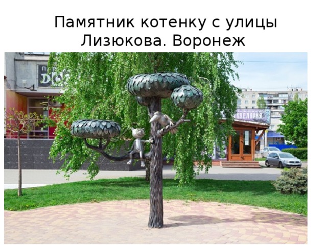  Памятник котенку с улицы Лизюкова. Воронеж 