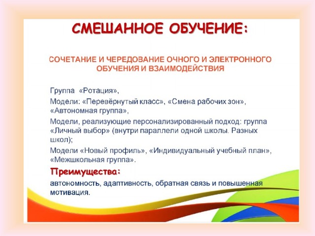 Смешанное обучение - от теории к практике