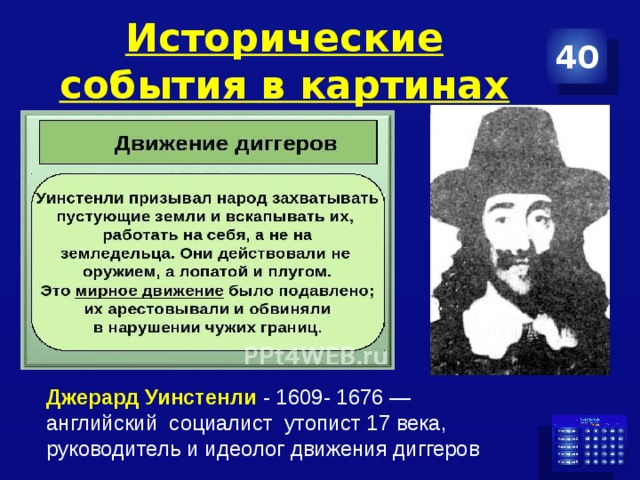 Восстановите картину движений протеста в стране и объясните их причины