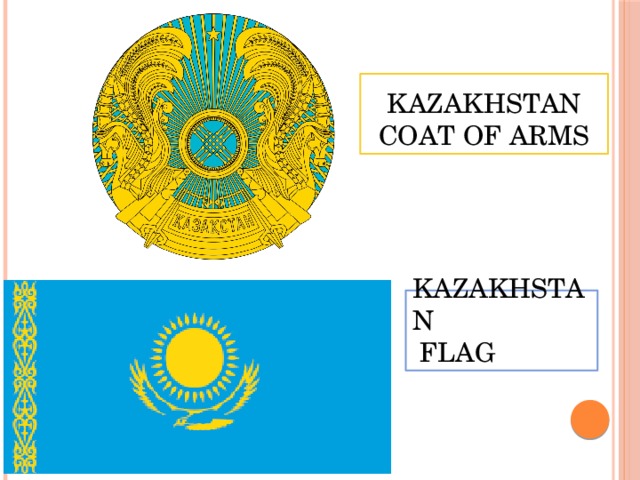 Kazakhstan coat of arms Kazakhstan  flag 