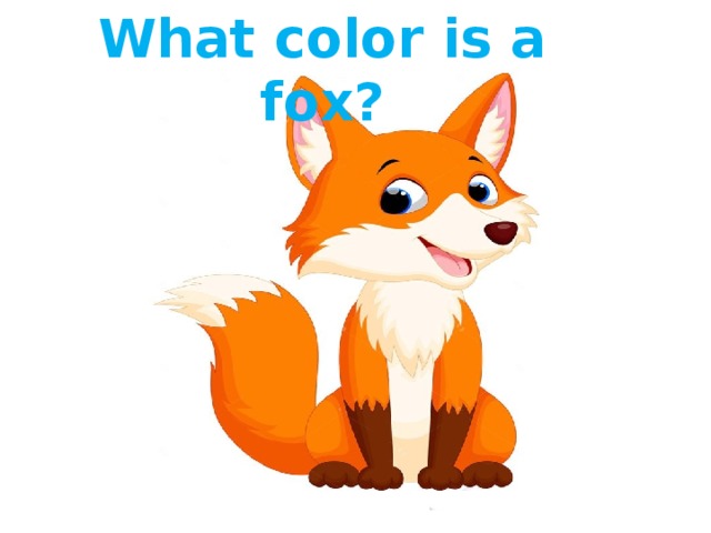 What color is a fox? 