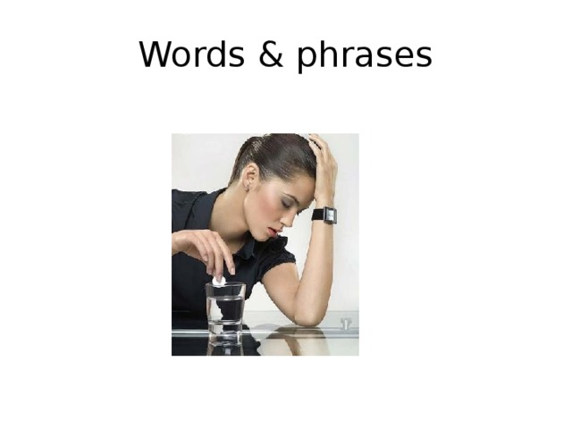 Words & phrases 