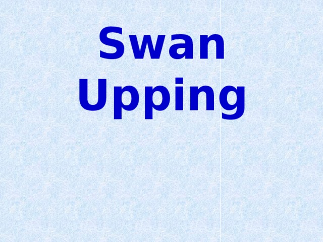 Swan Upping   