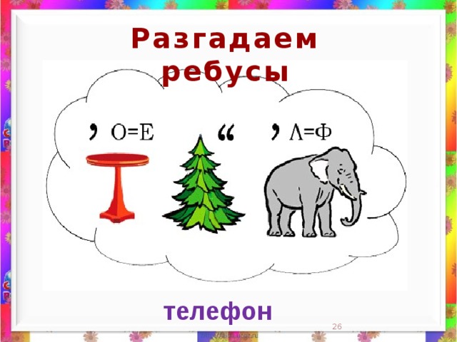Разгадаем ребусы телефон  