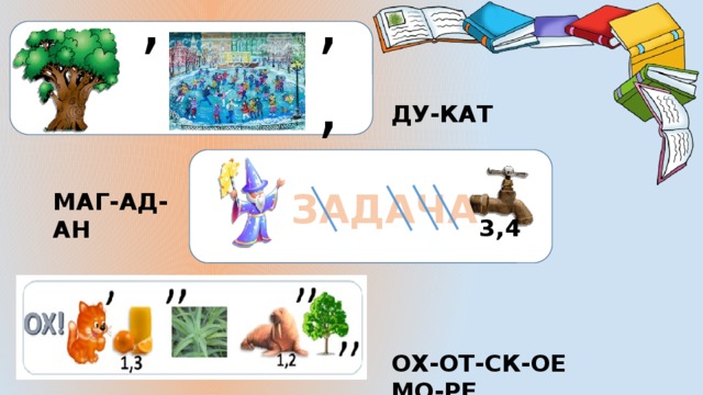 , ,, ДУ-КАТ ЗАДАЧА МАГ-АД-АН 3,4 ОХ-ОТ-СК-ОЕ МО-РЕ