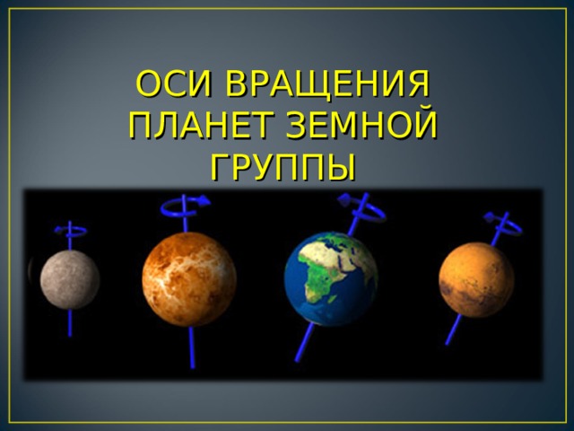 Планеты земной группы интересные факты презентация