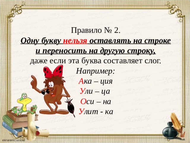 Как переносить слова с одной строки на другую 2 класс школа россии презентация