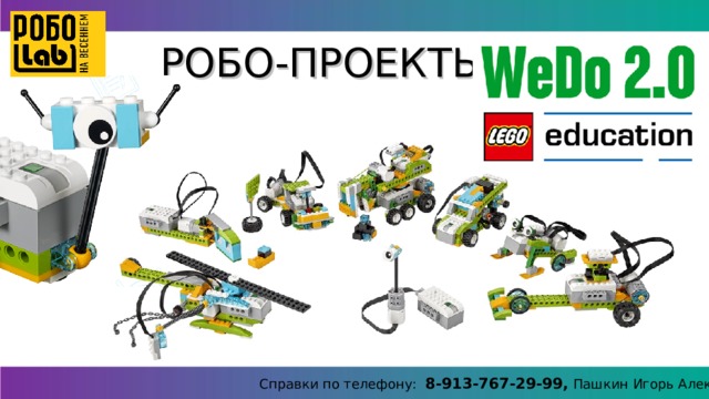 РОБО - ПРОЕКТЫ Справки по телефону: 8-913-767-29-99, Пашкин Игорь Алексеевич 