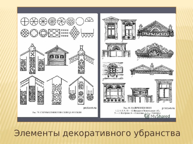 Элементы декоративного убранства 