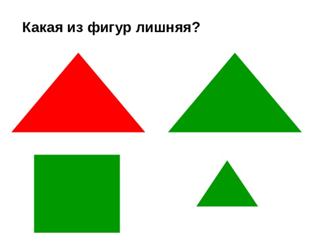 Какая из фигур лишняя? 