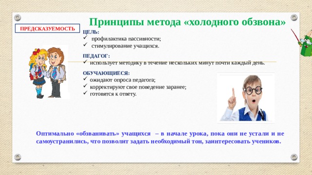 Метод холодного. Методика холодного обзвона. Информационная пассивность педагога. Методом обзвона. Педагог корректирует.