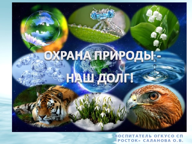 Воспитатель ОГКУСО СП «Росток» Саланова О.В. 