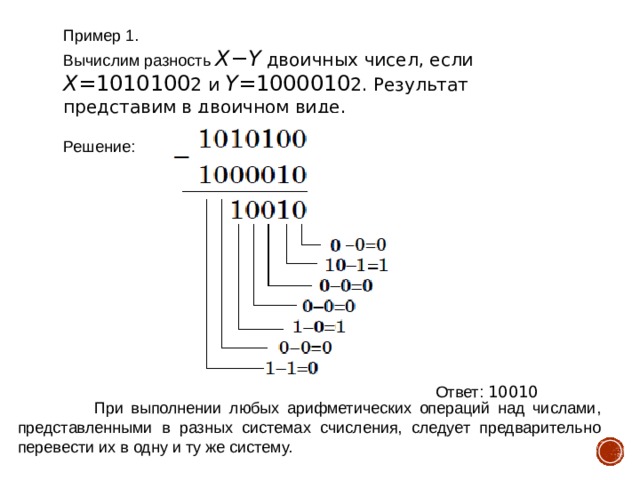 Презентация перевод чисел и двоичная арифметика 8 класс