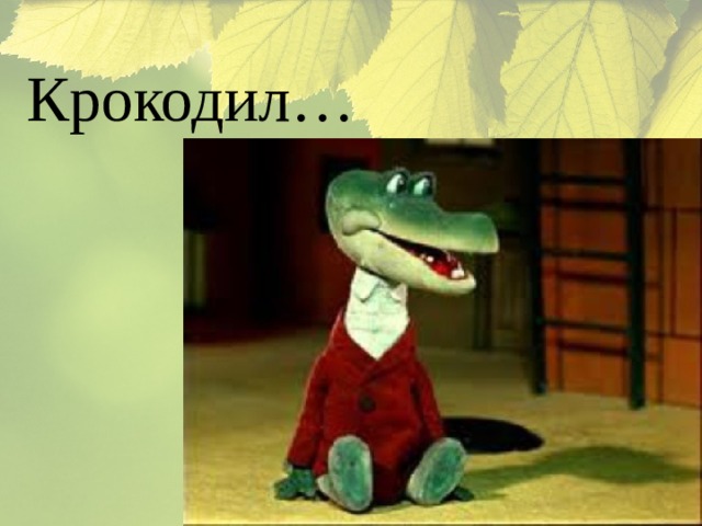 Крокодил… 