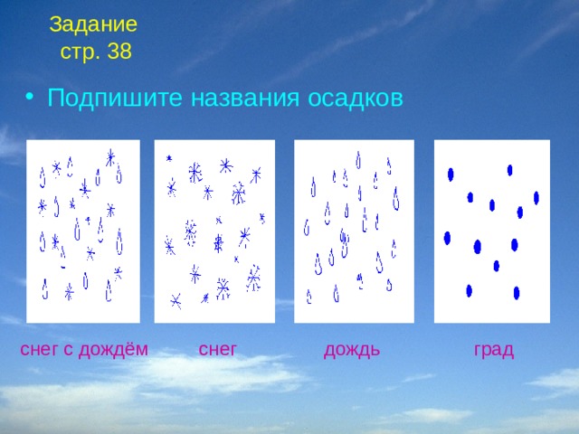 Схема дождя. Виды осадков. Осадки задания. Задание виды дождя. Название видов осадков.