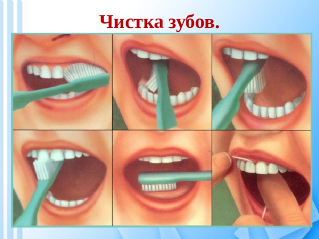 Чистка зубов. 